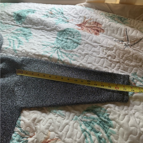 Adrienne Vittadini Petites Matching Metallic Knit Hoodie + Skirt Set - Picture 14 of 14